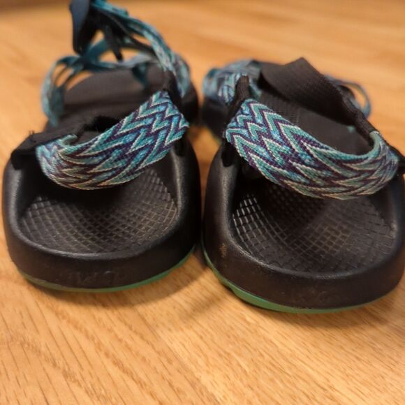 Chaco ZX2 Sandals Womens 9 Teal Purple Strappy Outdoor Hiking Open Toe - Picture 3 of 7